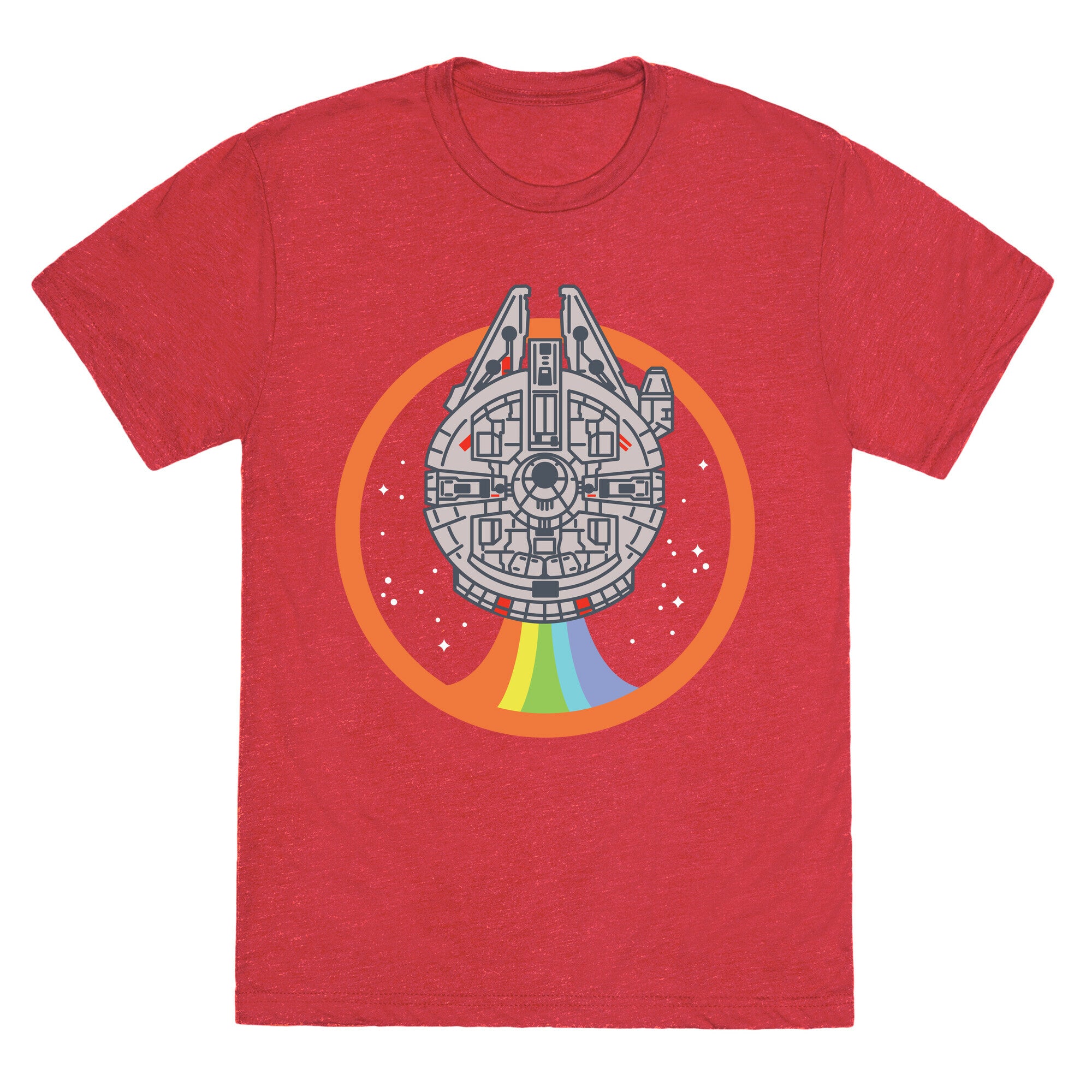 Retro Rainbow Falcon Unisex Triblend Tee