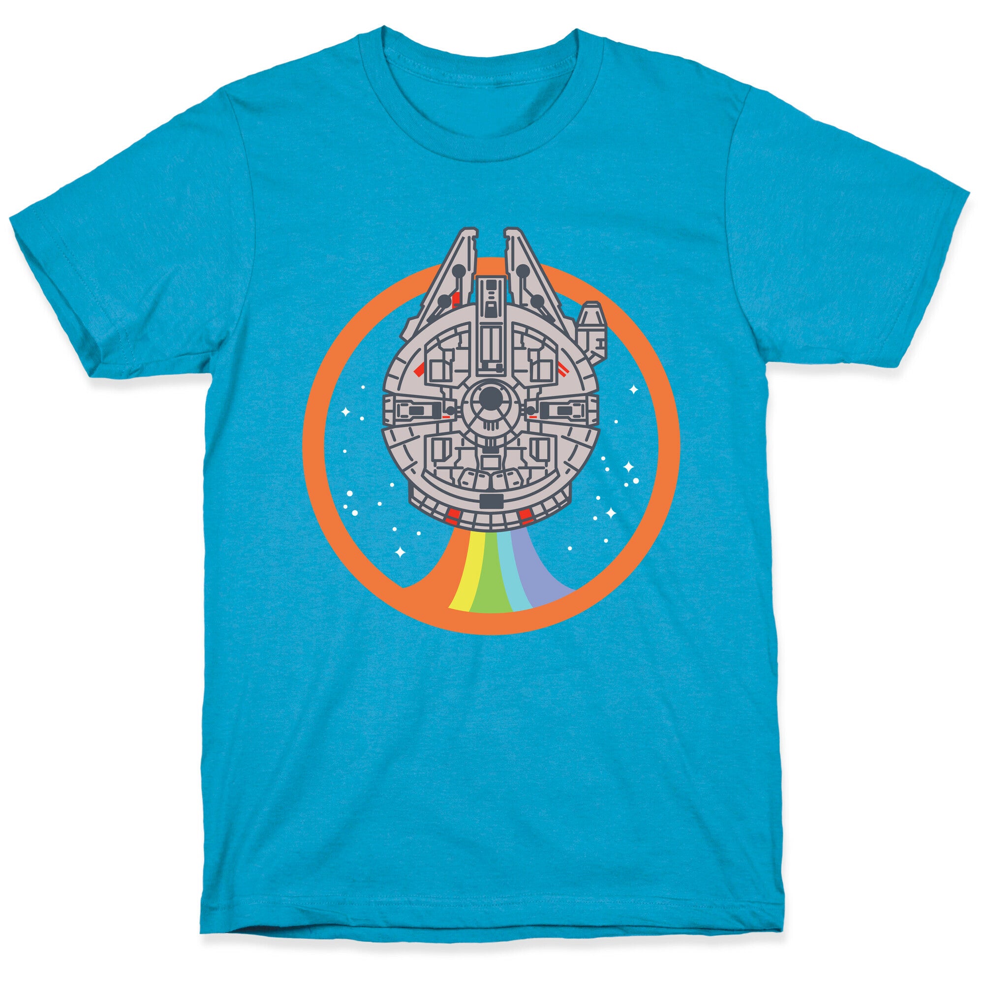 Retro Rainbow Falcon Unisex Triblend Tee