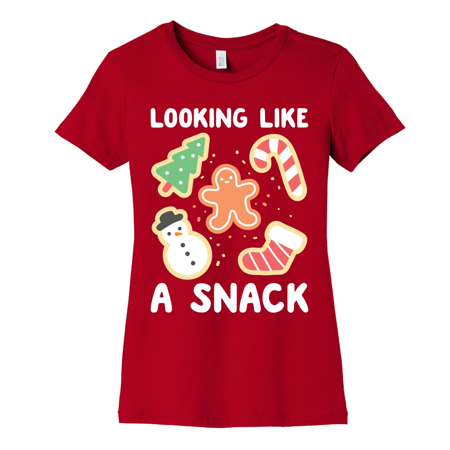 Looking Like A Snack Christmas Cookies Women's Cotton Tee