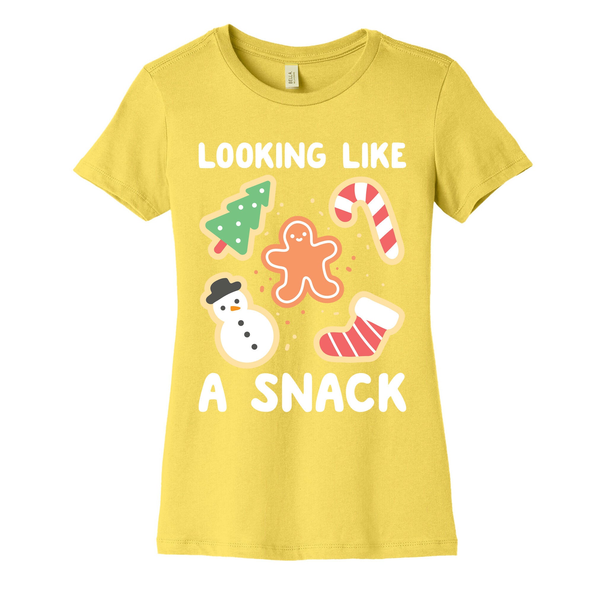 Looking Like A Snack Christmas Cookies Women's Cotton Tee