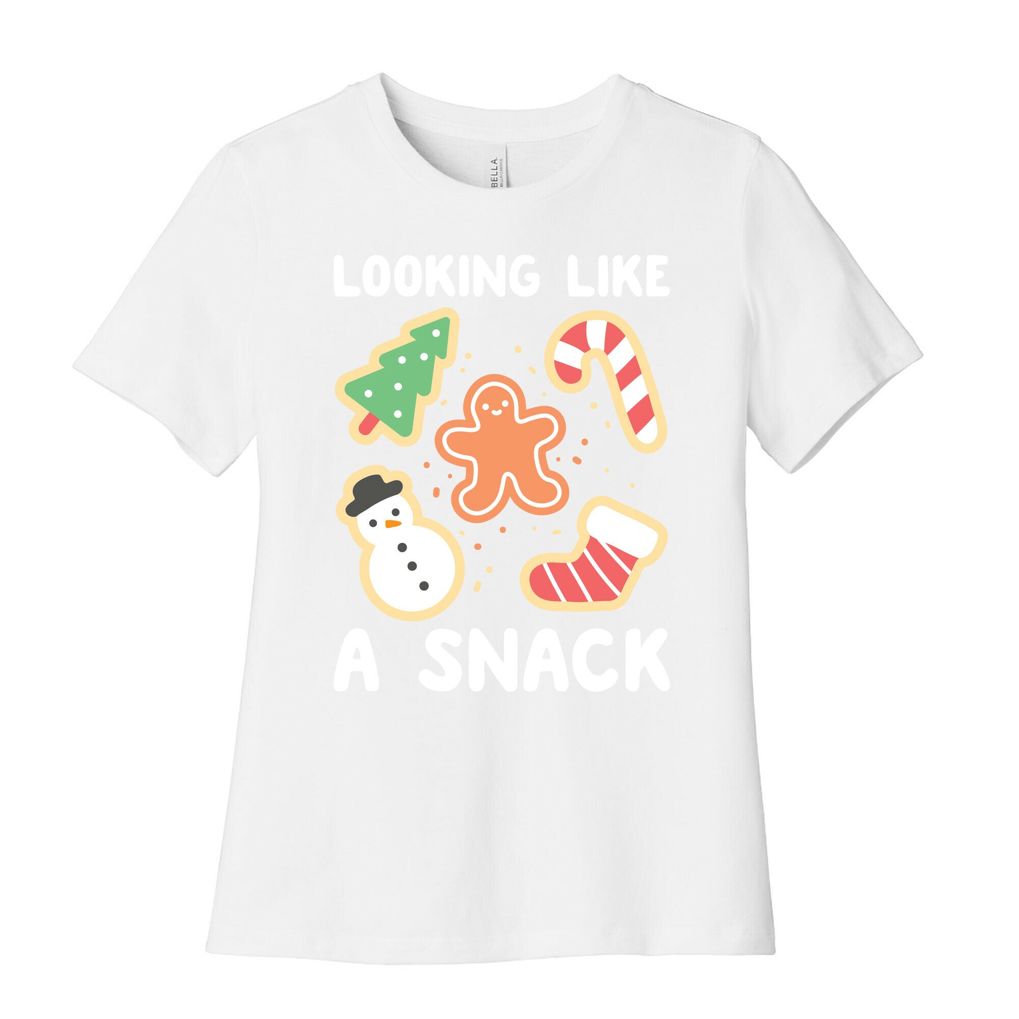 Looking Like A Snack Christmas Cookies Women's Cotton Tee