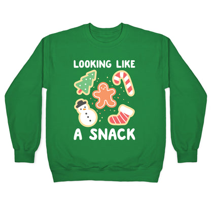 Looking Like A Snack Christmas Cookies Crewneck Sweatshirt