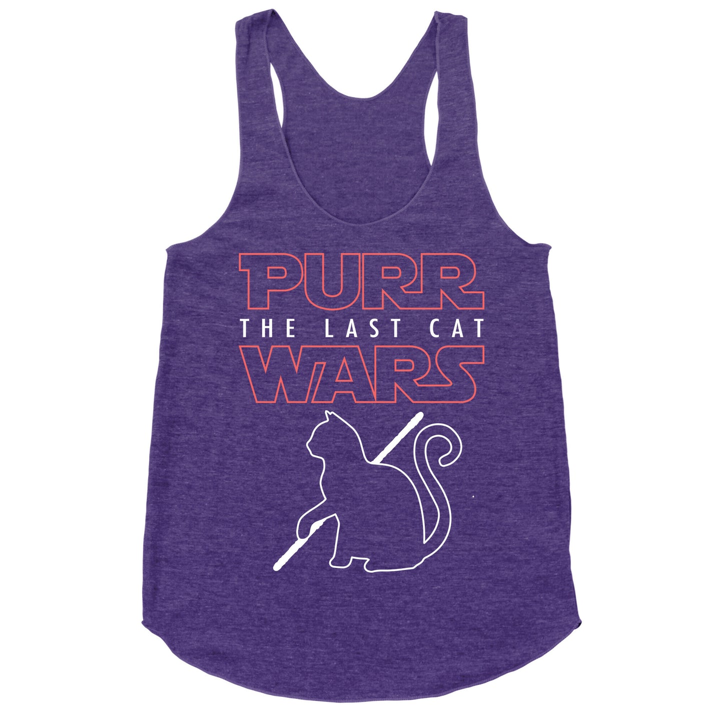 Purr Wars: The Last Cat Racerback Tank