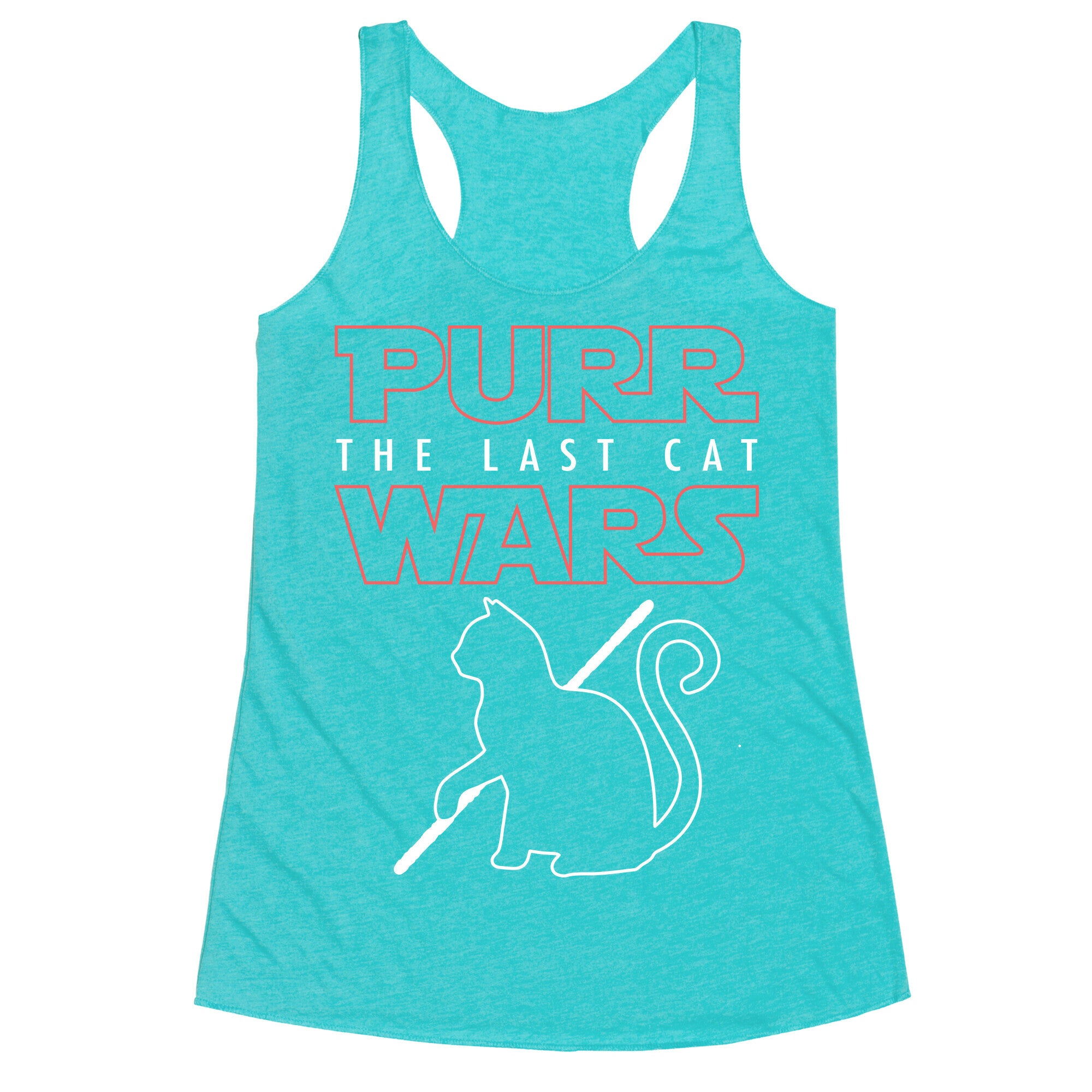 Purr Wars: The Last Cat Racerback Tank