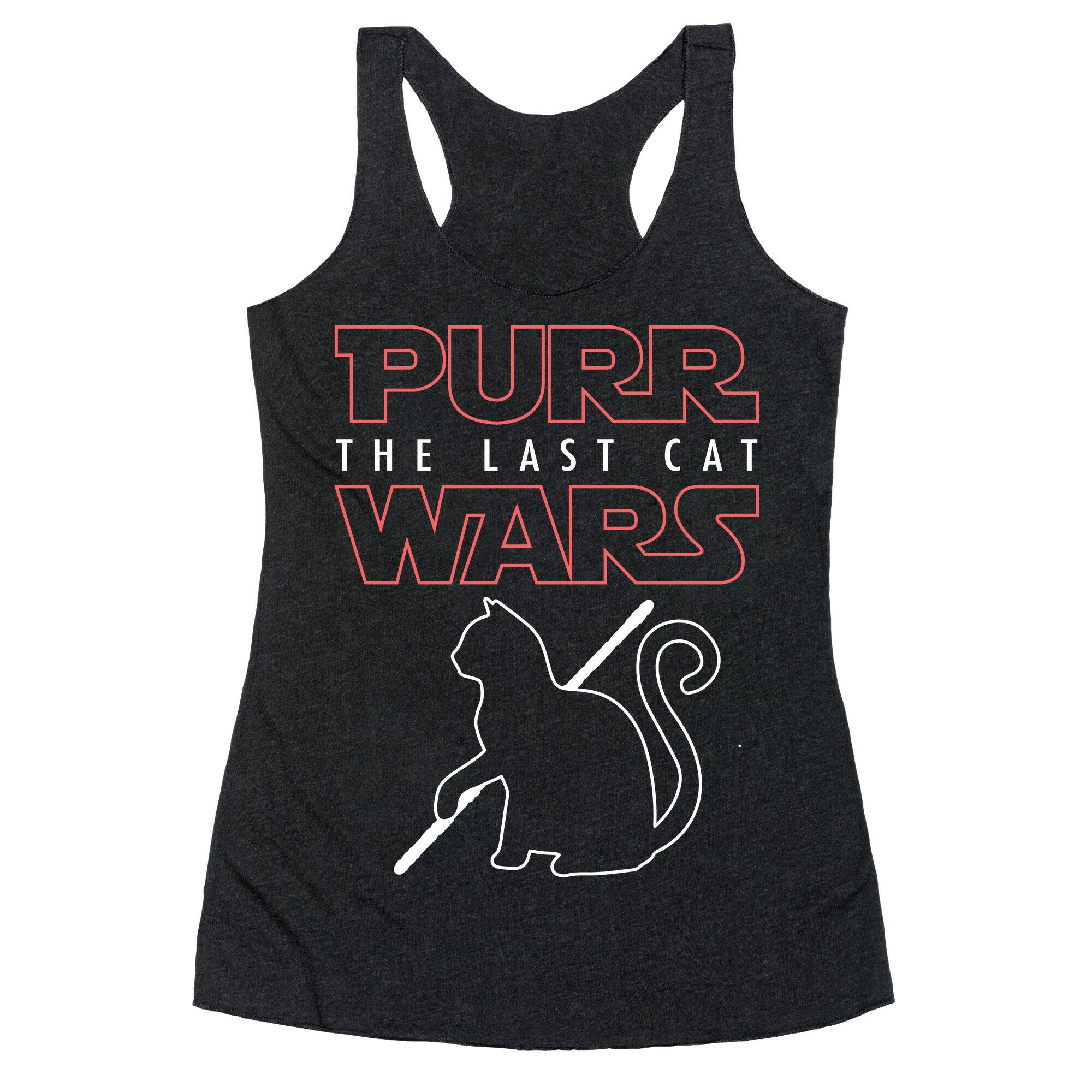Purr Wars: The Last Cat Racerback Tank