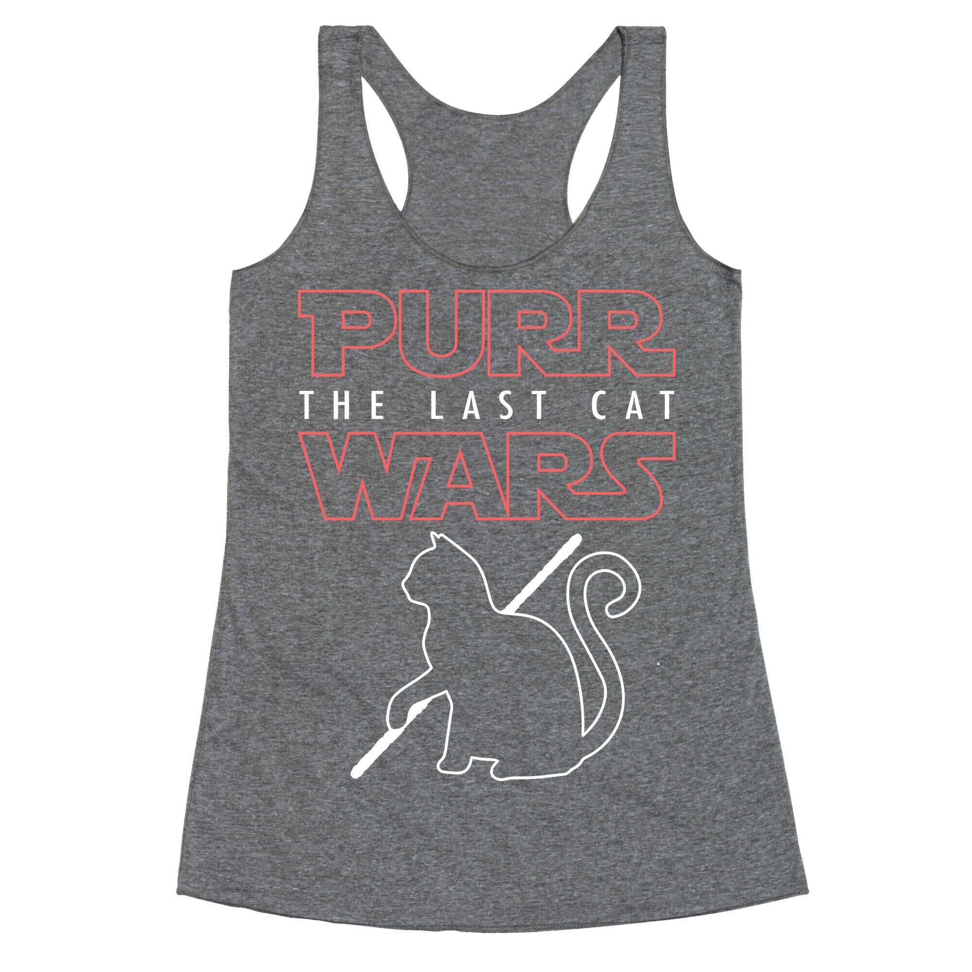 Purr Wars: The Last Cat Racerback Tank