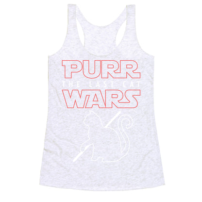 Purr Wars: The Last Cat Racerback Tank