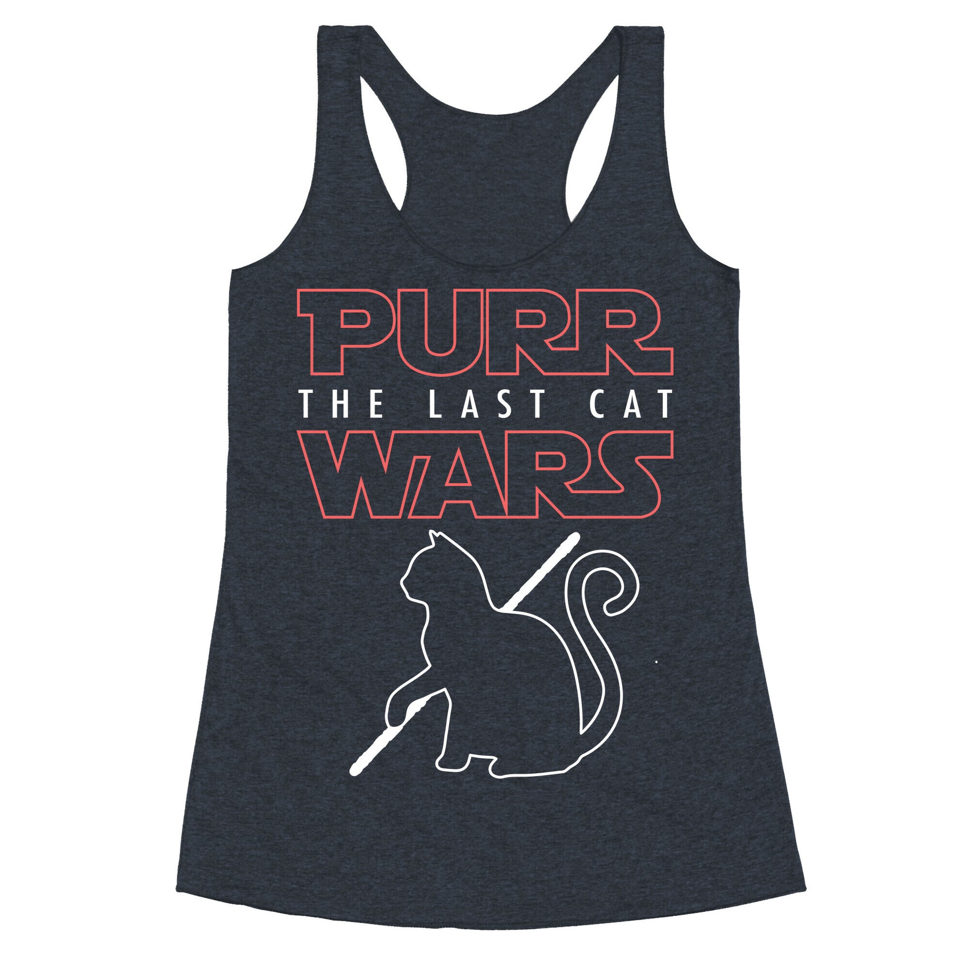 Purr Wars: The Last Cat Racerback Tank