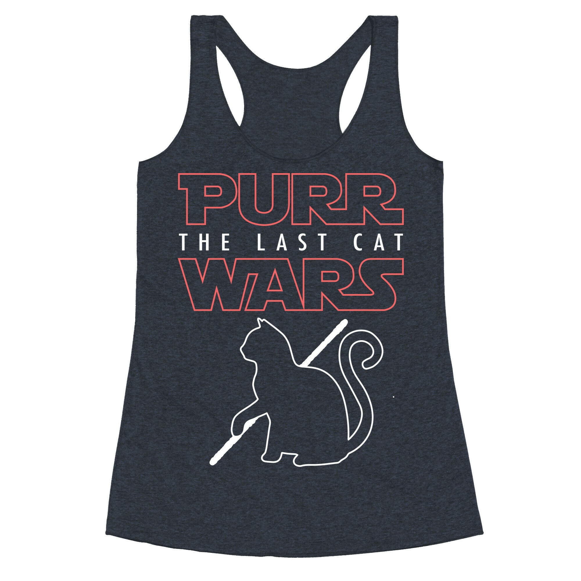 Purr Wars: The Last Cat Racerback Tank