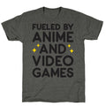 Fueled By Anime And Video Games Unisex Triblend Tee