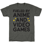 Fueled By Anime And Video Games Unisex Triblend Tee