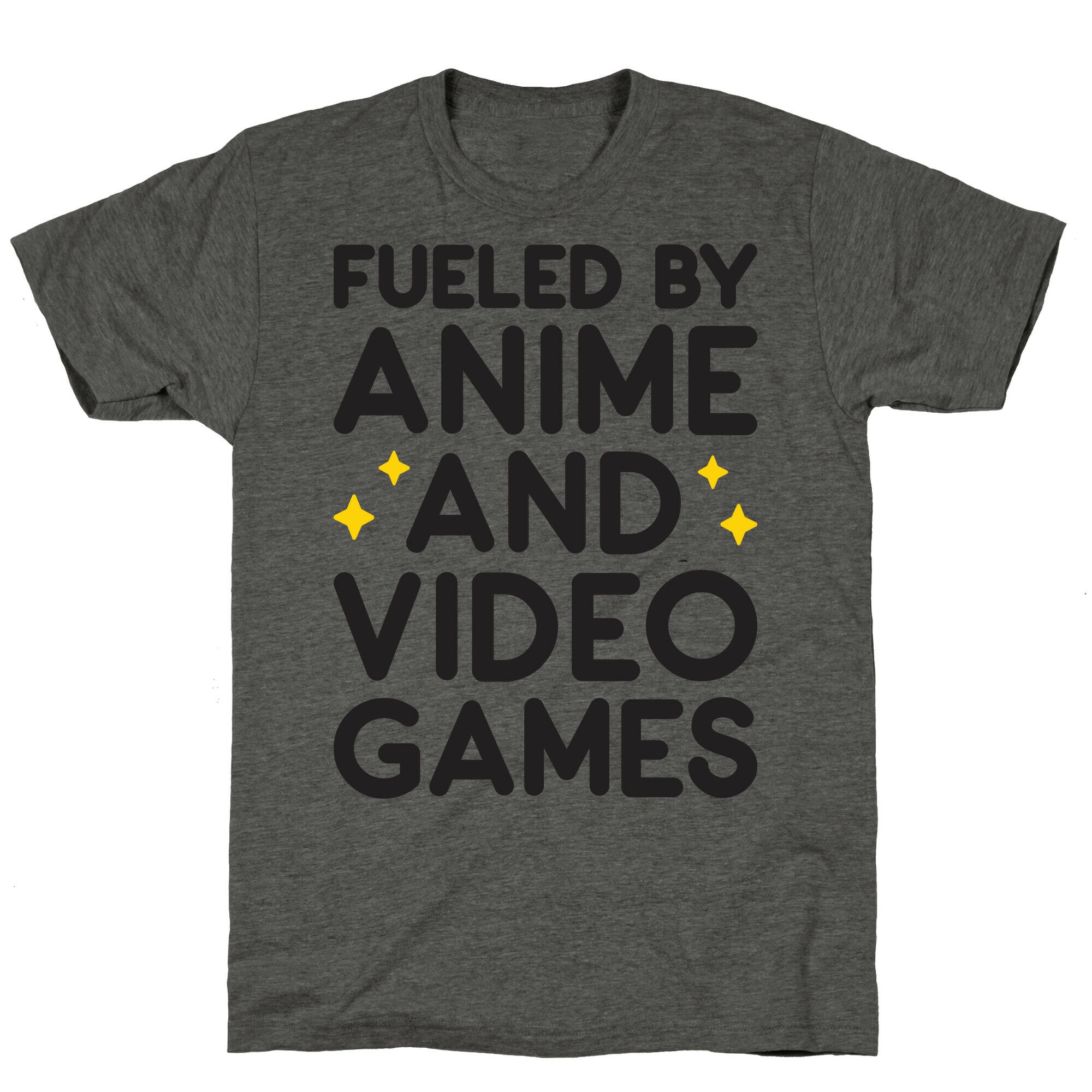 Fueled By Anime And Video Games Unisex Triblend Tee