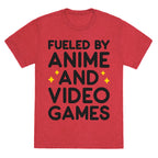 Fueled By Anime And Video Games Unisex Triblend Tee