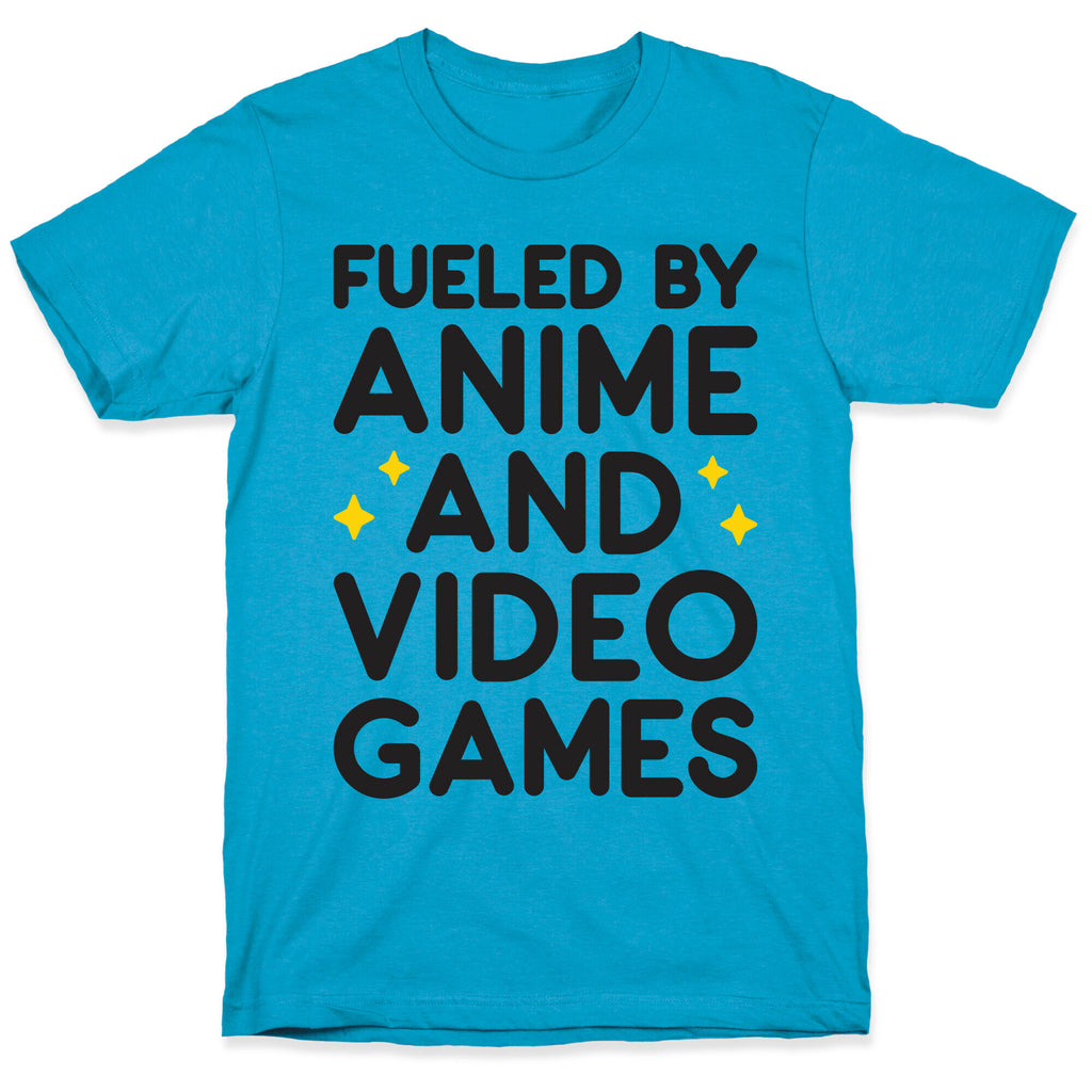Fueled By Anime And Video Games Unisex Triblend Tee
