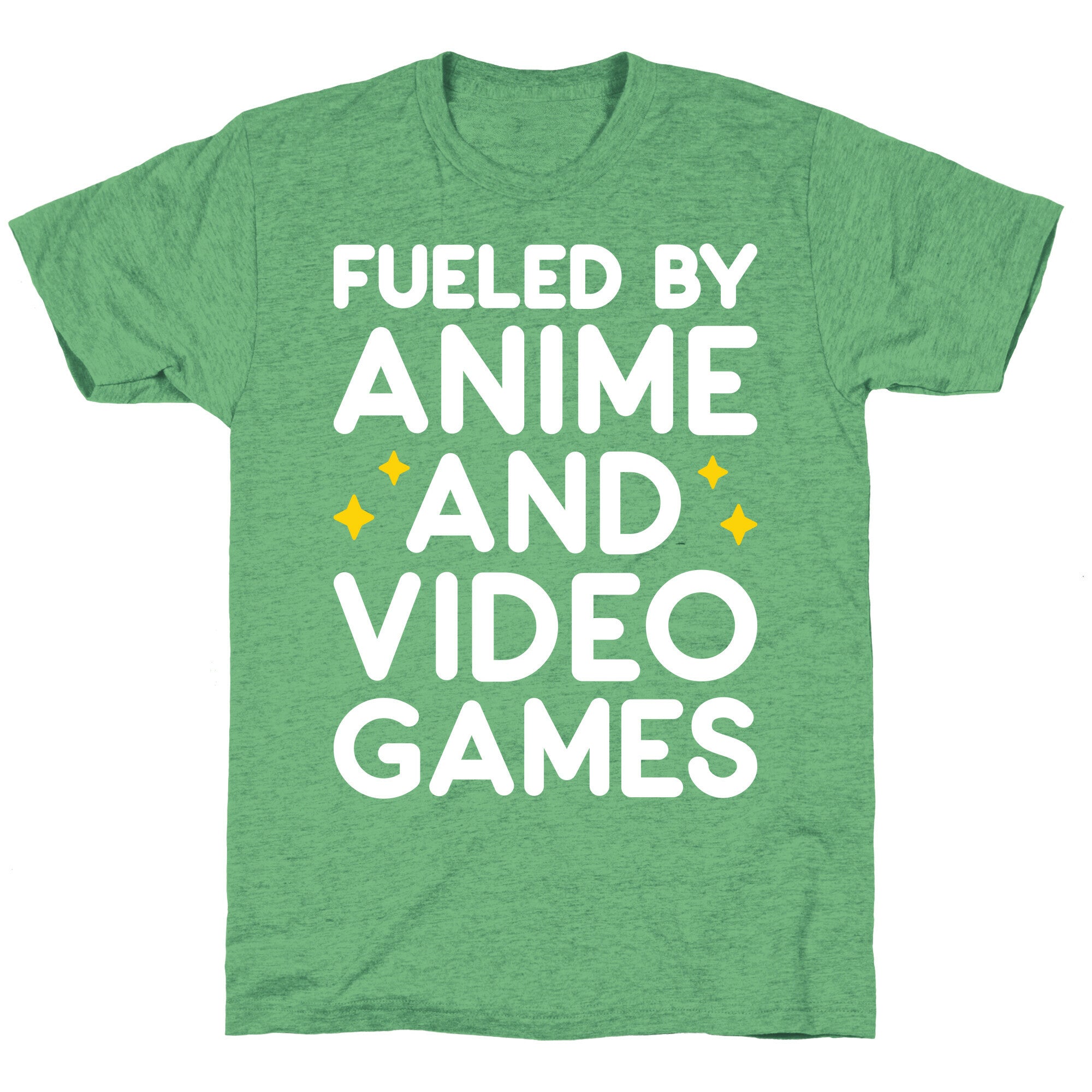 Fueled By Anime And Video Games Unisex Triblend Tee