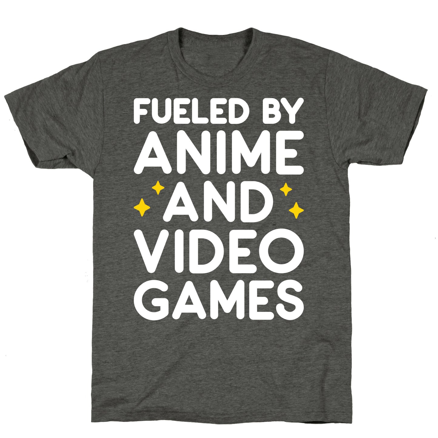 Fueled By Anime And Video Games Unisex Triblend Tee
