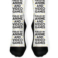 Fueled By Anime And Video Games Socks