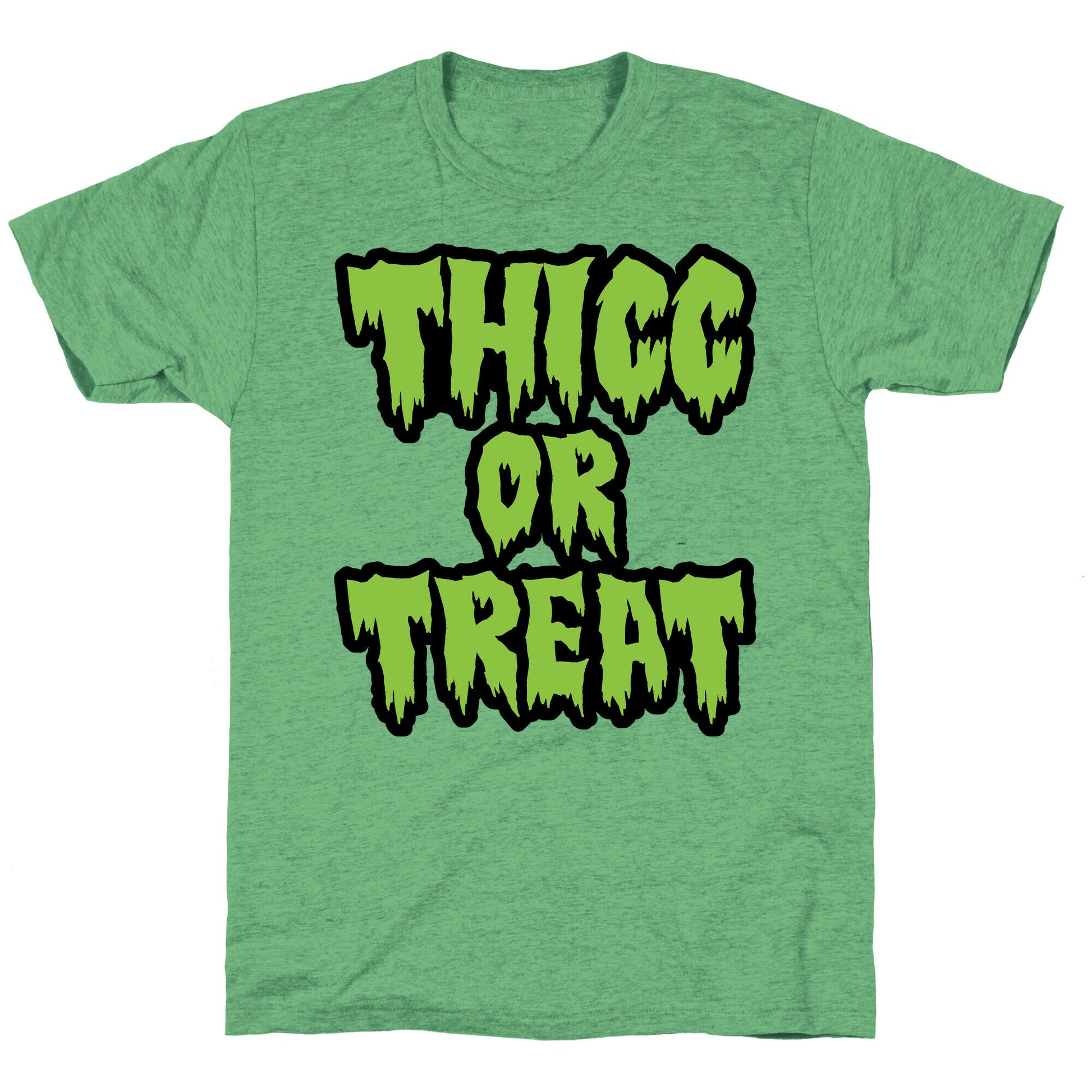 Thicc Or Treat Unisex Triblend Tee