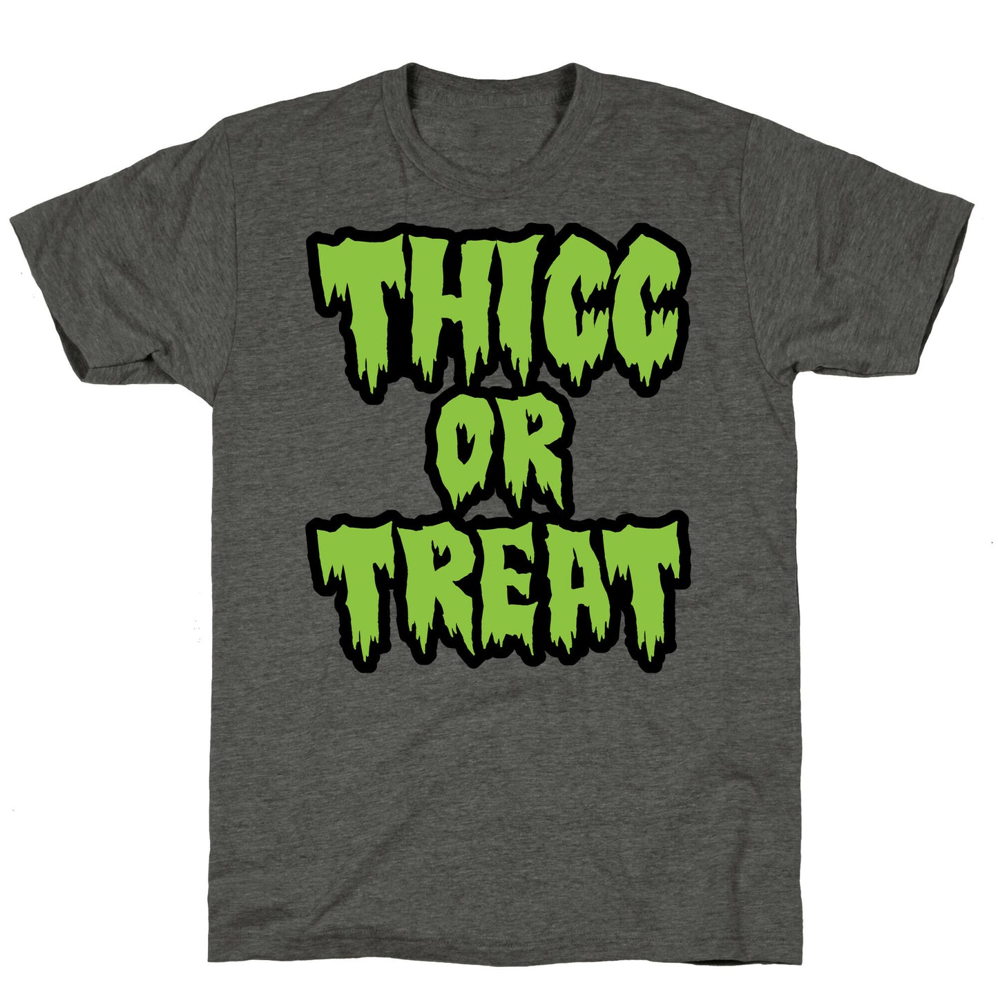 Thicc Or Treat Unisex Triblend Tee