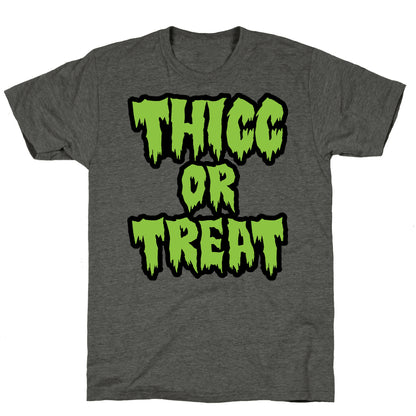Thicc Or Treat Unisex Triblend Tee