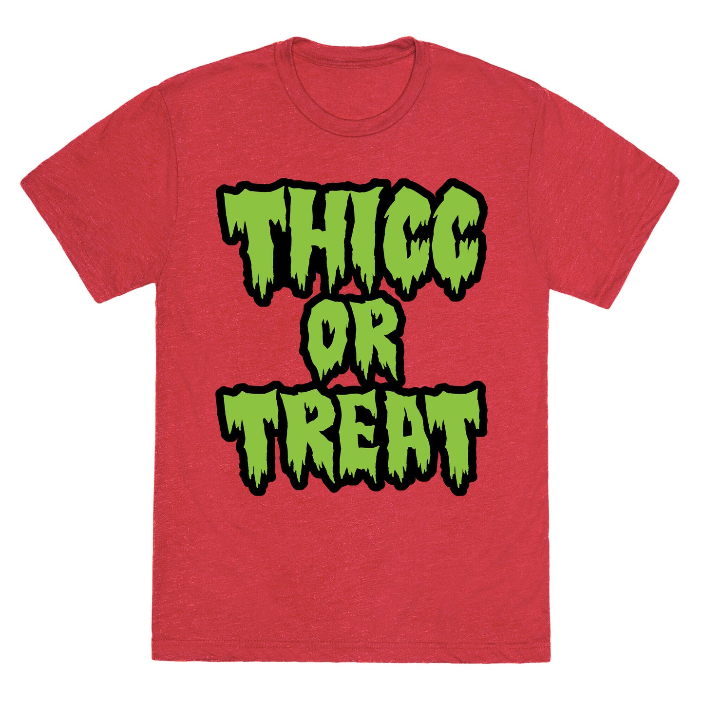 Thicc Or Treat Unisex Triblend Tee