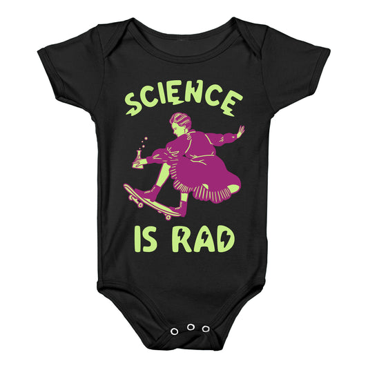 Science Is Rad (Marie Curie) Baby One Piece