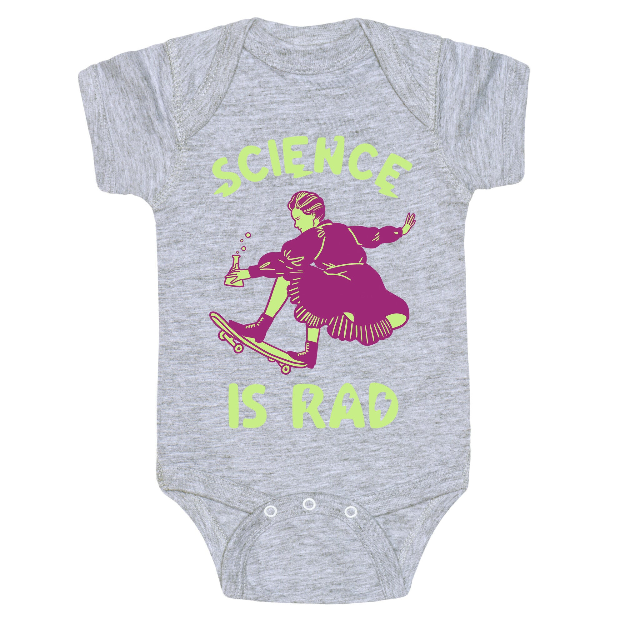 Science Is Rad (Marie Curie) Baby One Piece