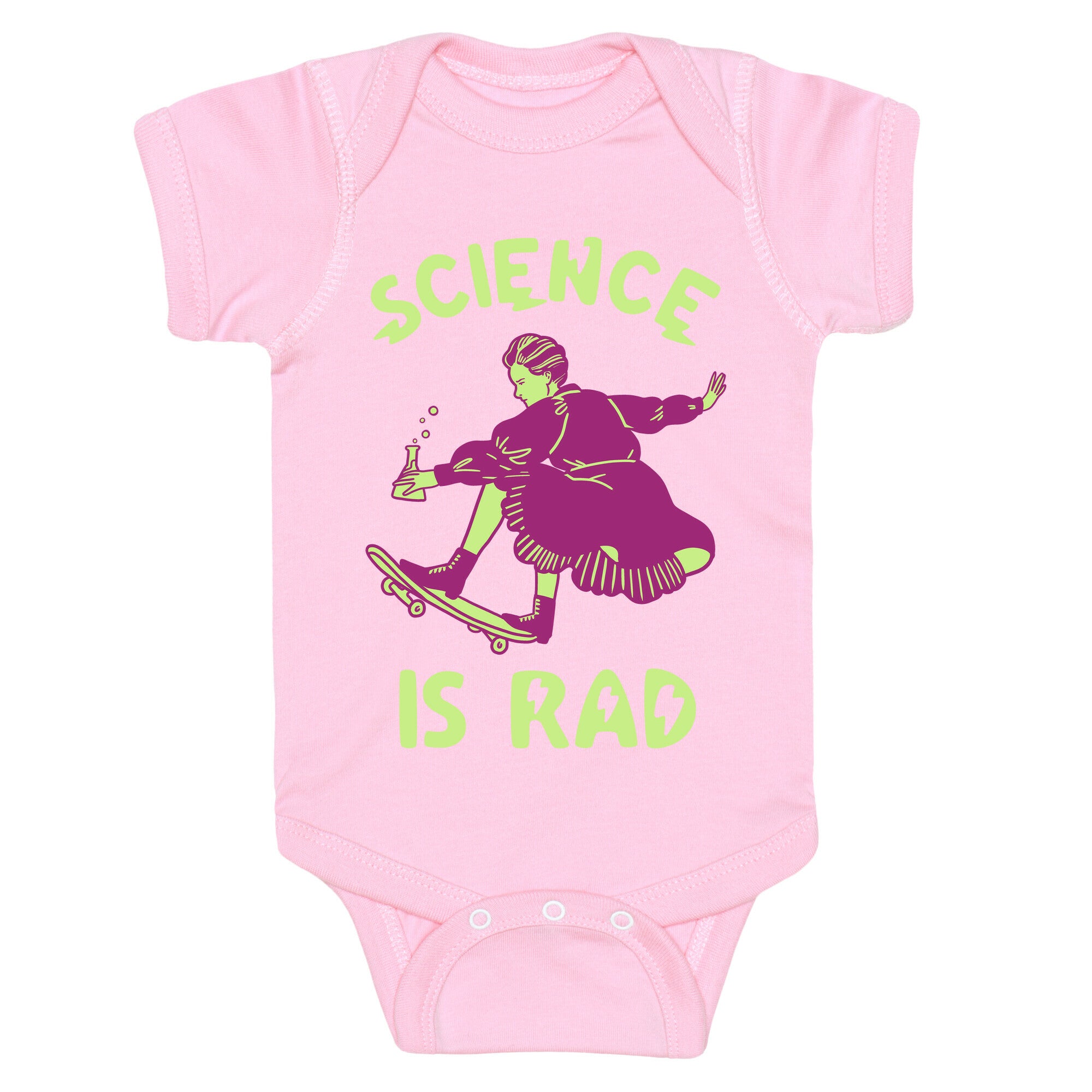 Science Is Rad (Marie Curie) Baby One Piece