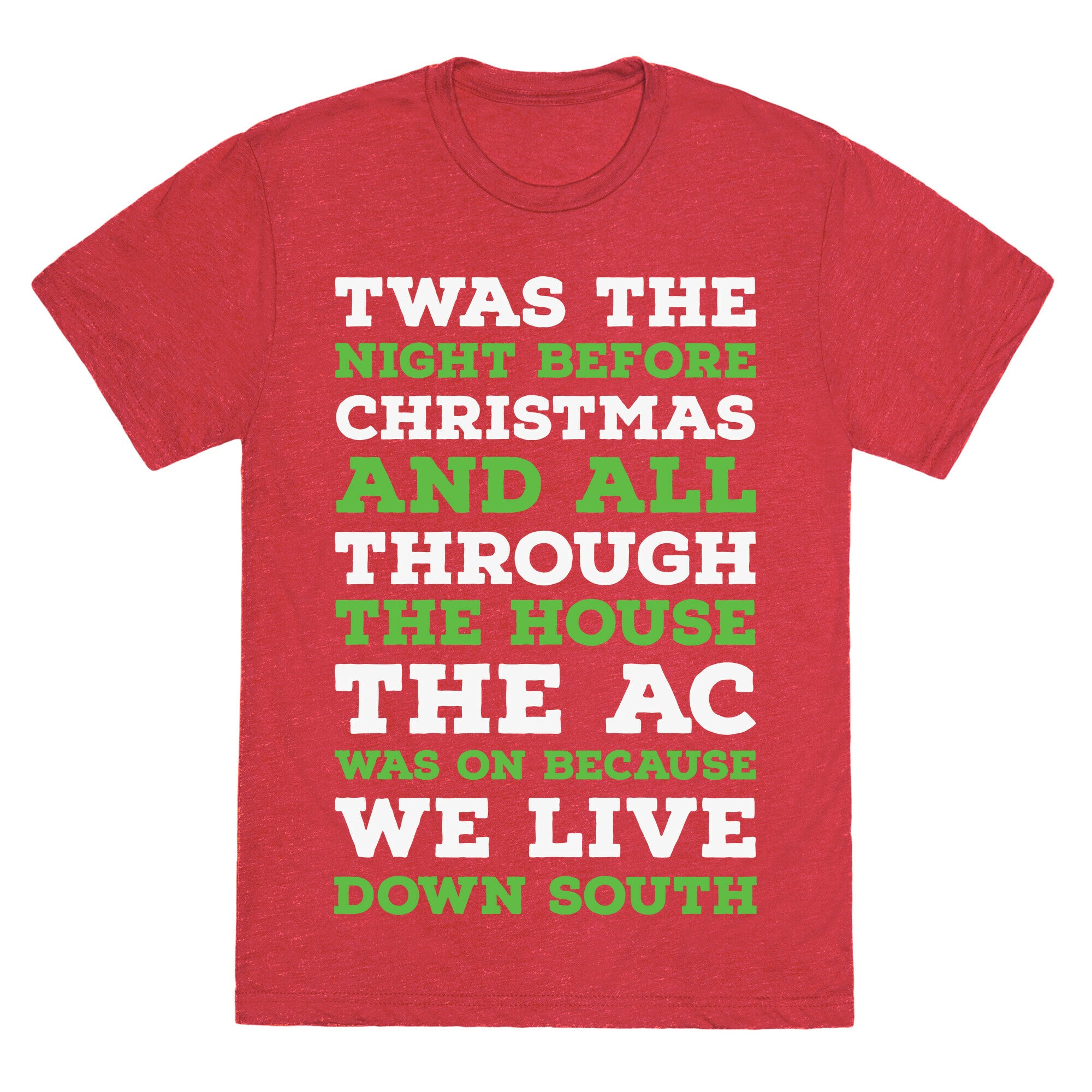 Twas The Night Before Christmas  Unisex Triblend Tee