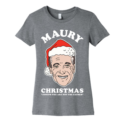 Maury Christmas Joseph You are Not the Father Women's Cotton Tee