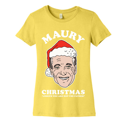 Maury Christmas Joseph You are Not the Father Women's Cotton Tee