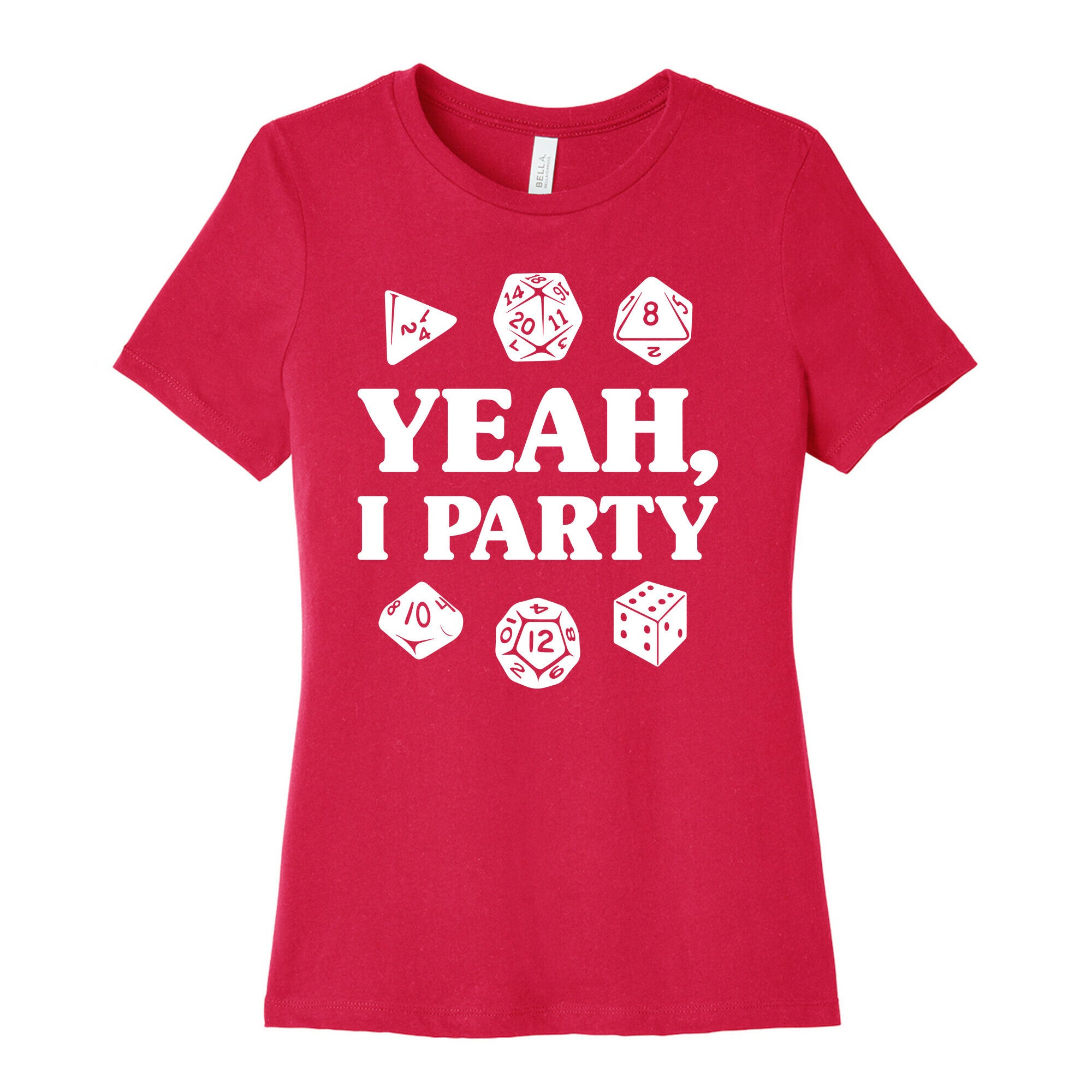 Yeah, I Party (Dungeons and Dragons) Women's Cotton Tee