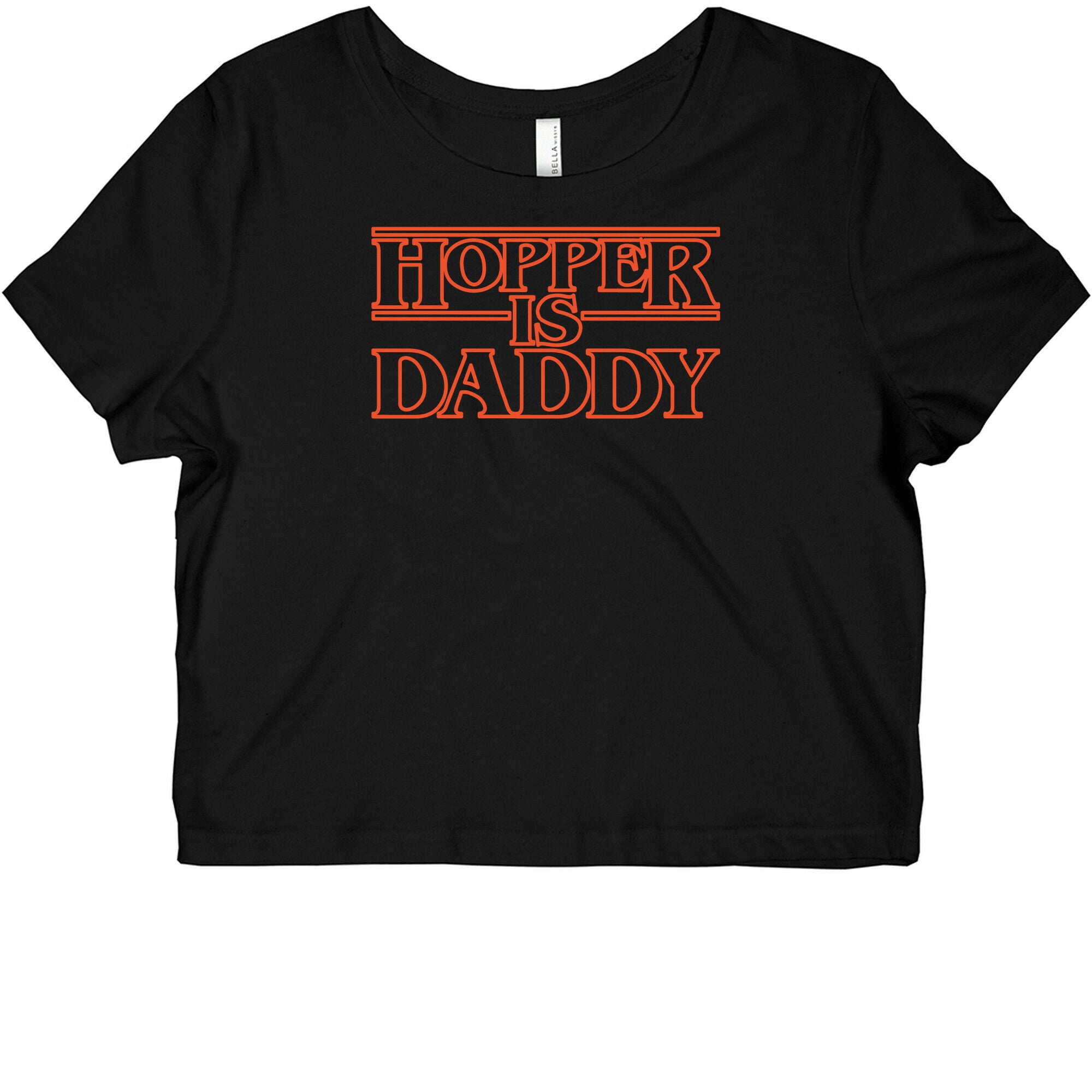 Hopper Is Daddy Parody White Print Graphic Baby Tee