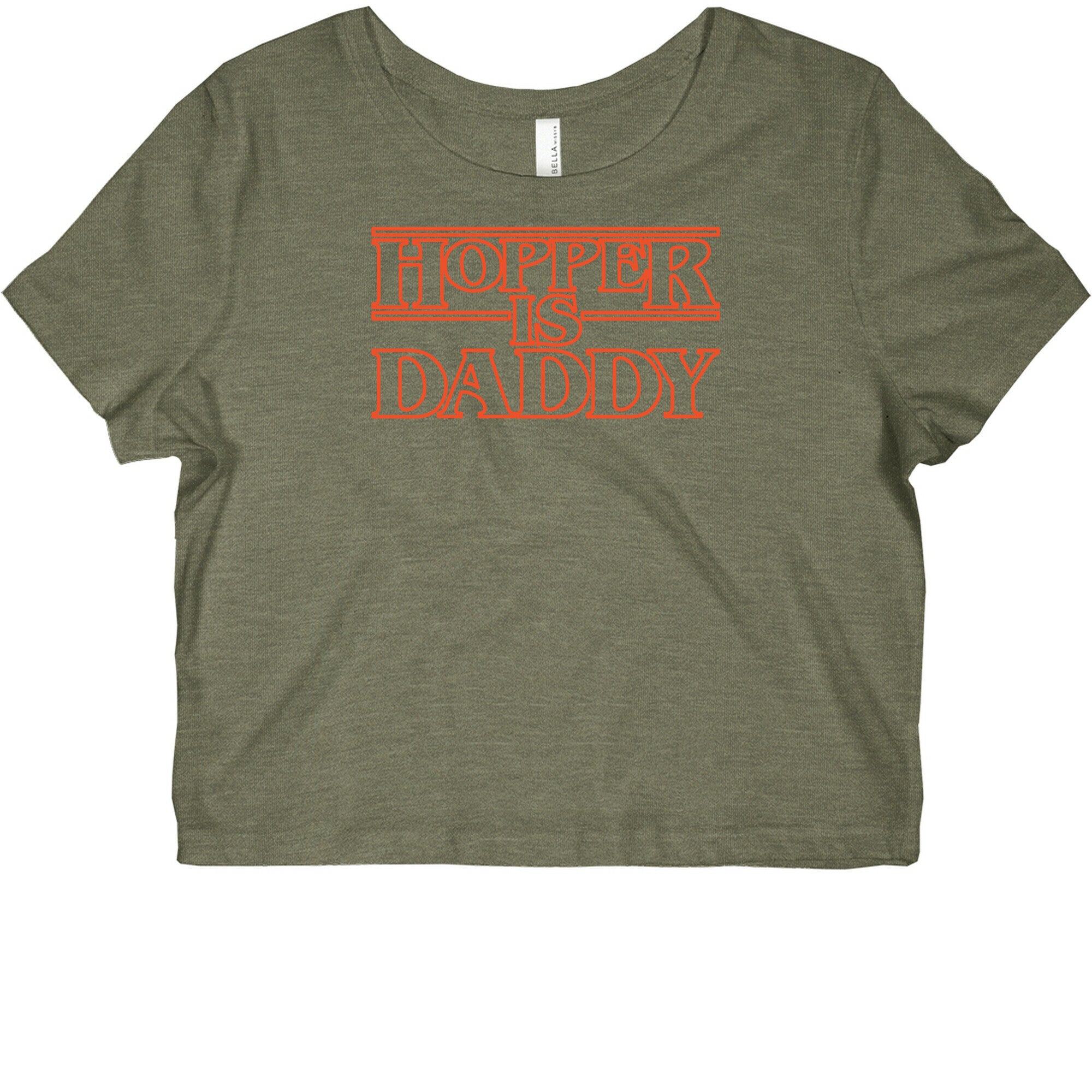 Hopper Is Daddy Parody White Print Graphic Baby Tee