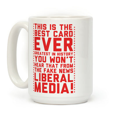 Fake News Liberal Media Coffee Mug