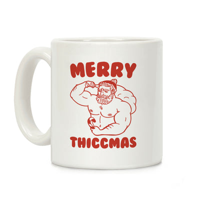 Merry Thiccmas Parody Coffee Mug