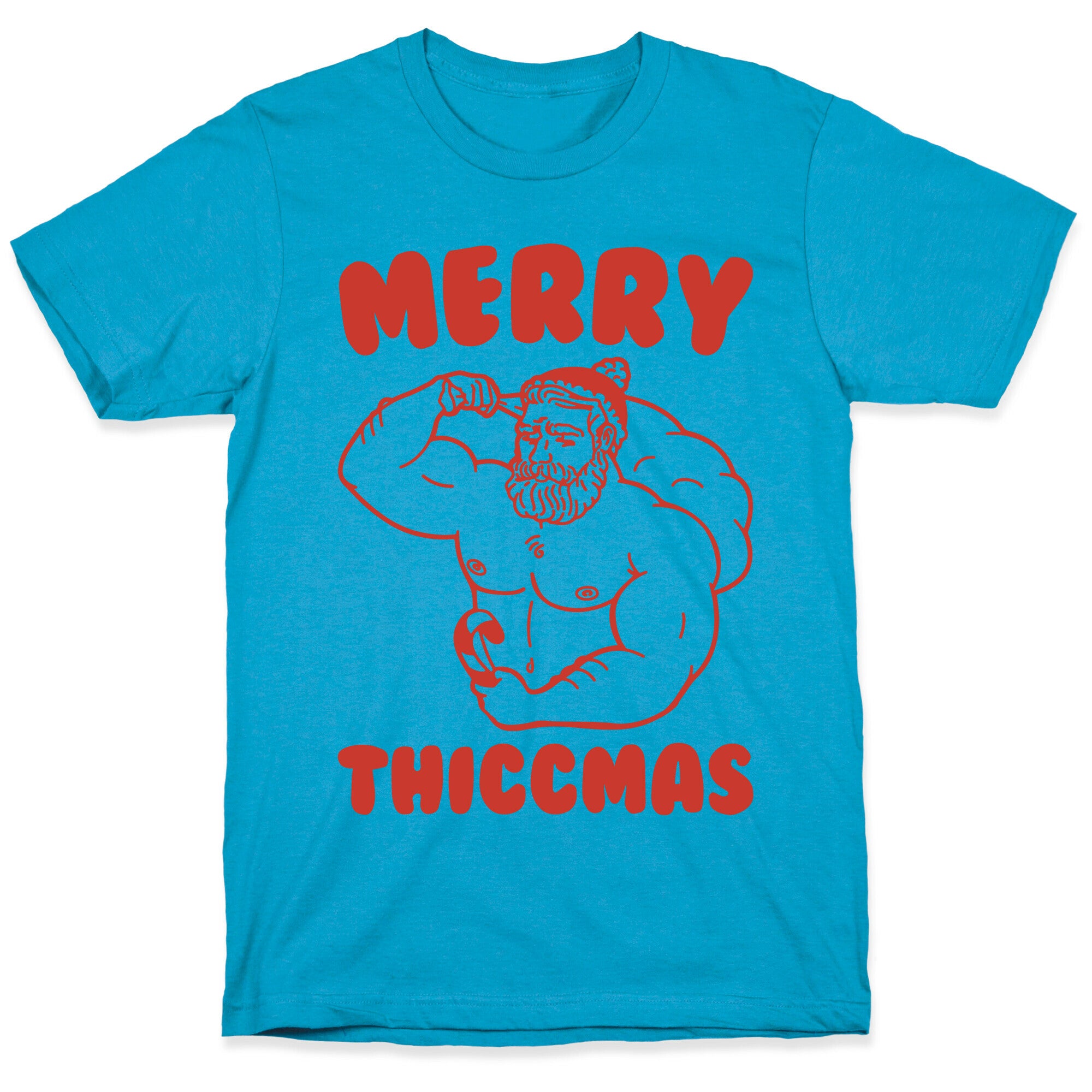 Merry Thiccmas Parody Unisex Triblend Tee