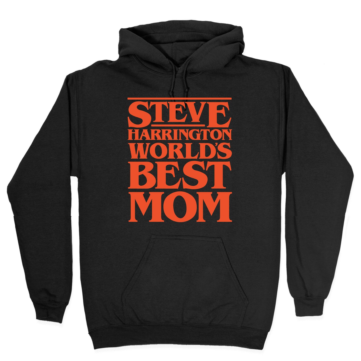 Steve Harrington World's Best Mom Parody White Print Hoodie