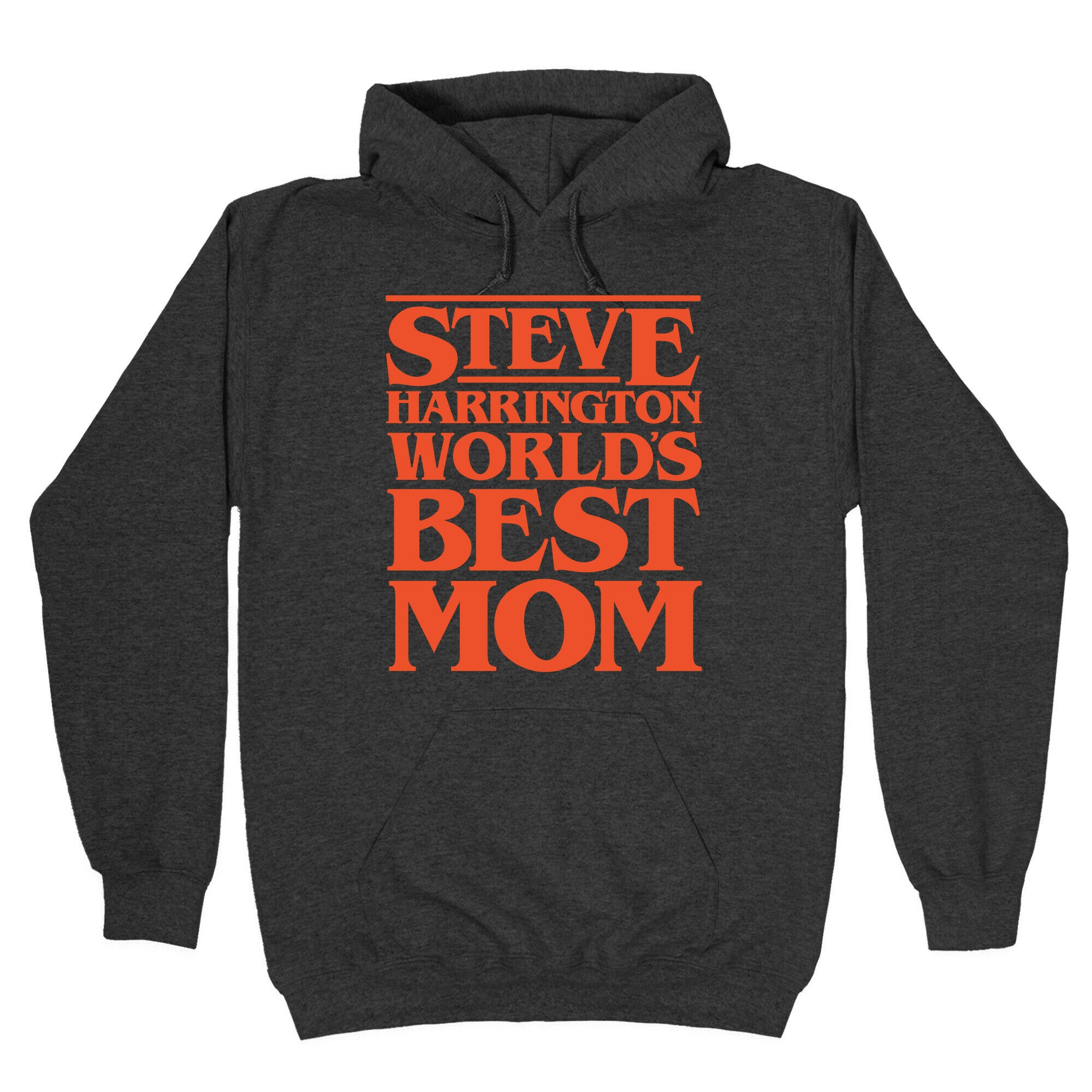Steve Harrington World's Best Mom Parody White Print Hoodie