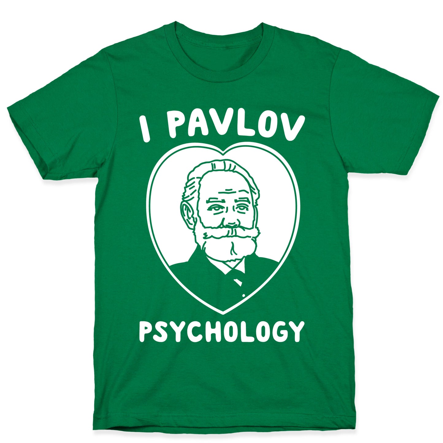 I Pavlov Psychology White Print T-Shirt