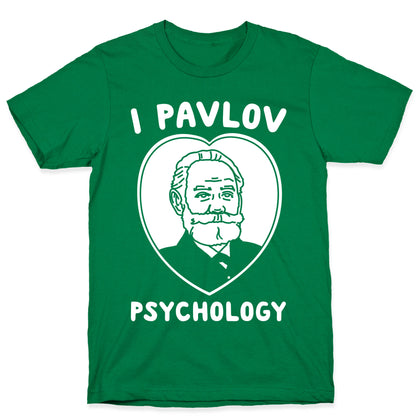 I Pavlov Psychology White Print T-Shirt