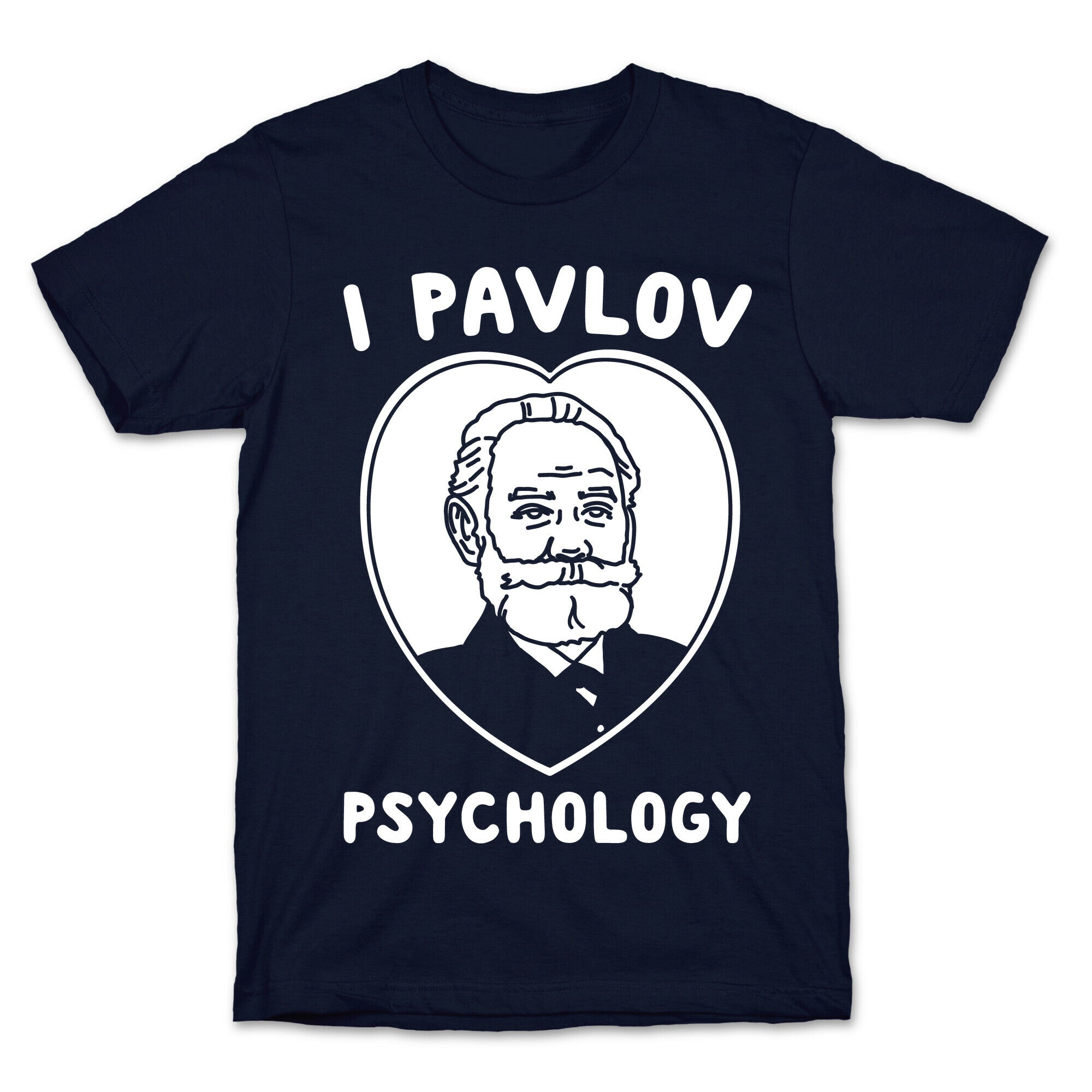 I Pavlov Psychology White Print T-Shirt