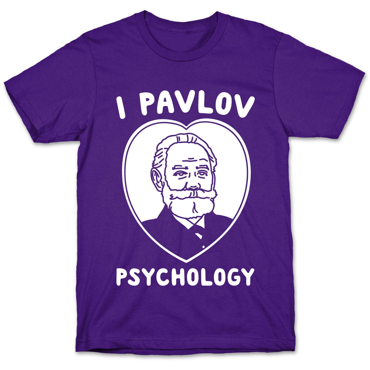 I Pavlov Psychology White Print T-Shirt