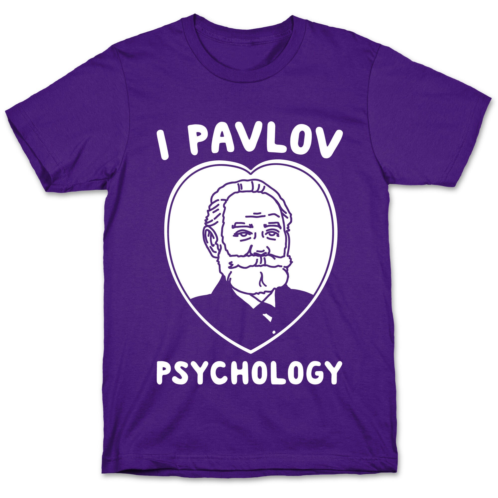 I Pavlov Psychology White Print T-Shirt