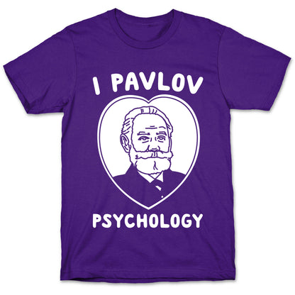I Pavlov Psychology White Print T-Shirt