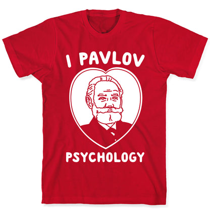 I Pavlov Psychology White Print T-Shirt
