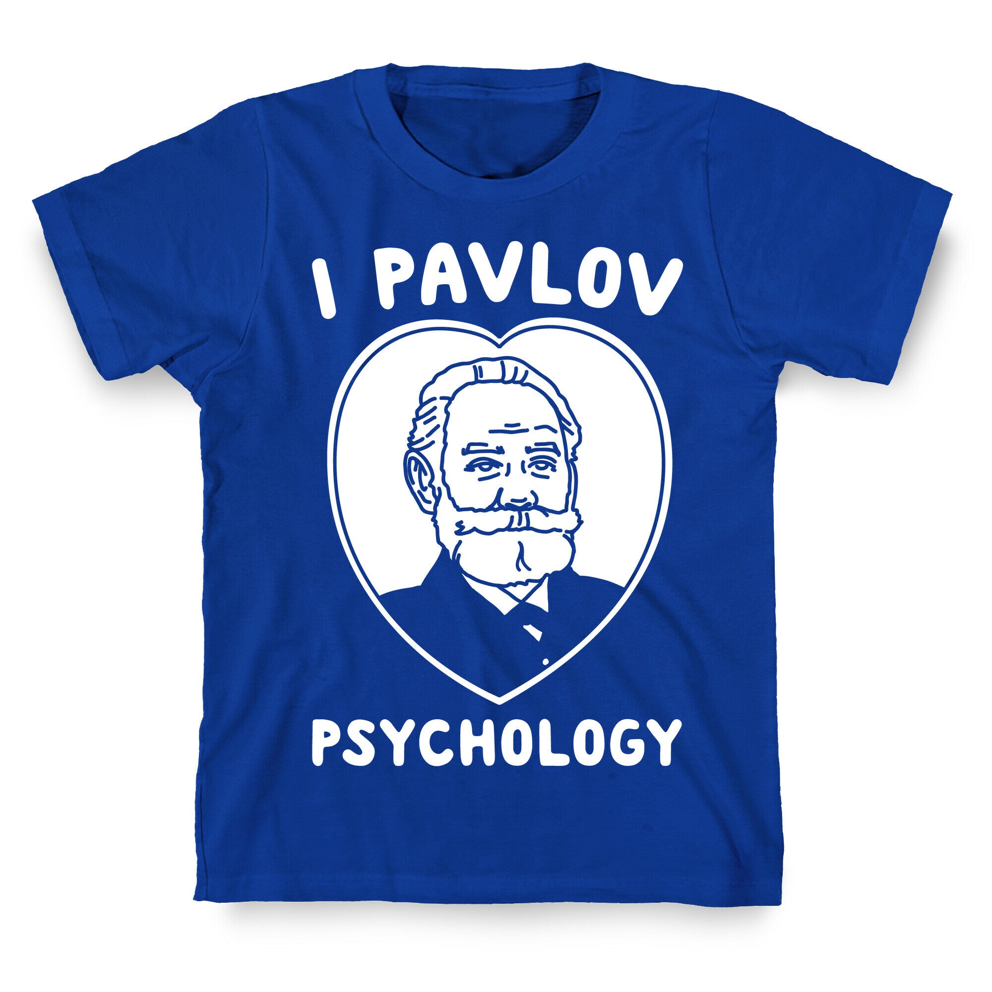 I Pavlov Psychology White Print T-Shirt