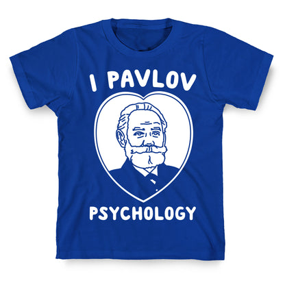 I Pavlov Psychology White Print T-Shirt