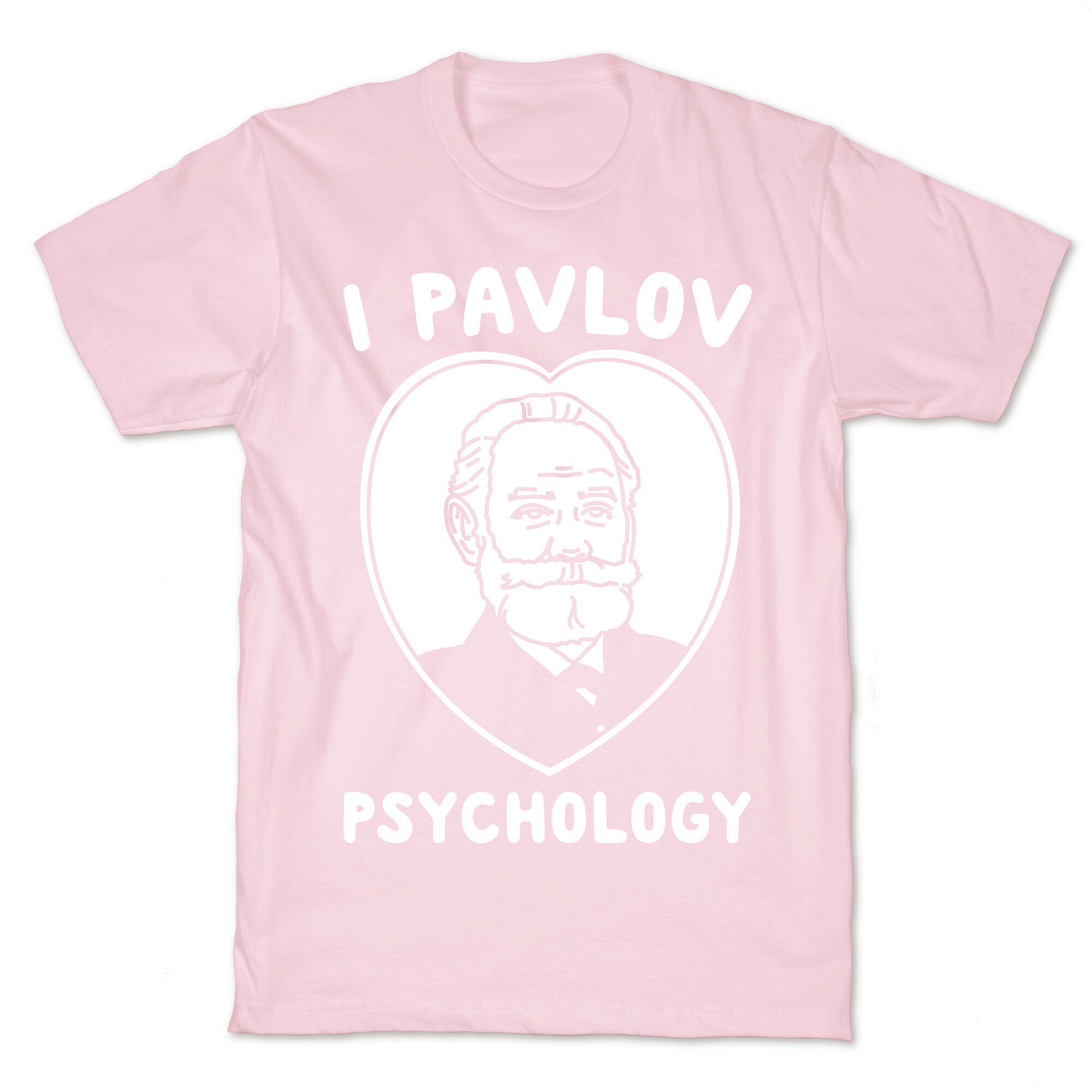 I Pavlov Psychology White Print T-Shirt