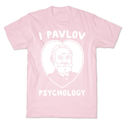 I Pavlov Psychology White Print T-Shirt